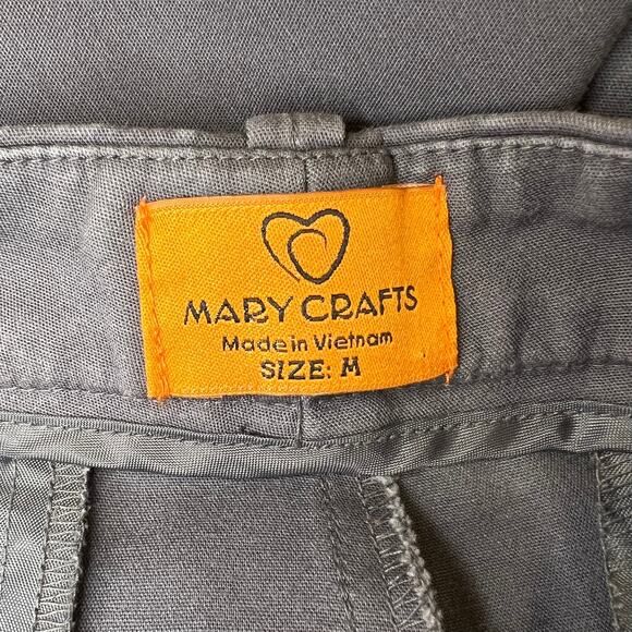 Mary Crafts Women's Gray Ankle Pants Size M - Picture 3 of 5